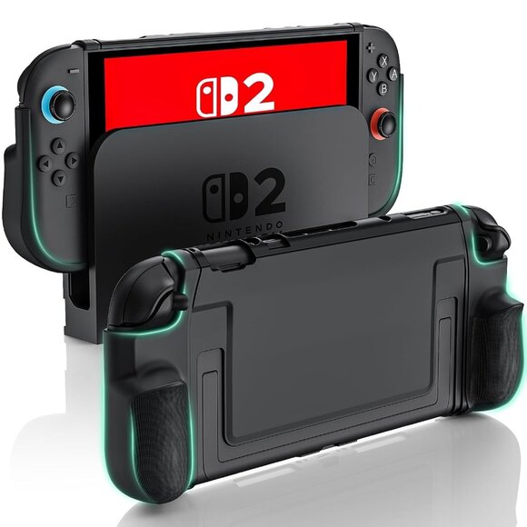 Switch 2 Grip Case (2025) Dockable, Slim Console Hard Cover Gamepad-Style - Picture 1 of 10
